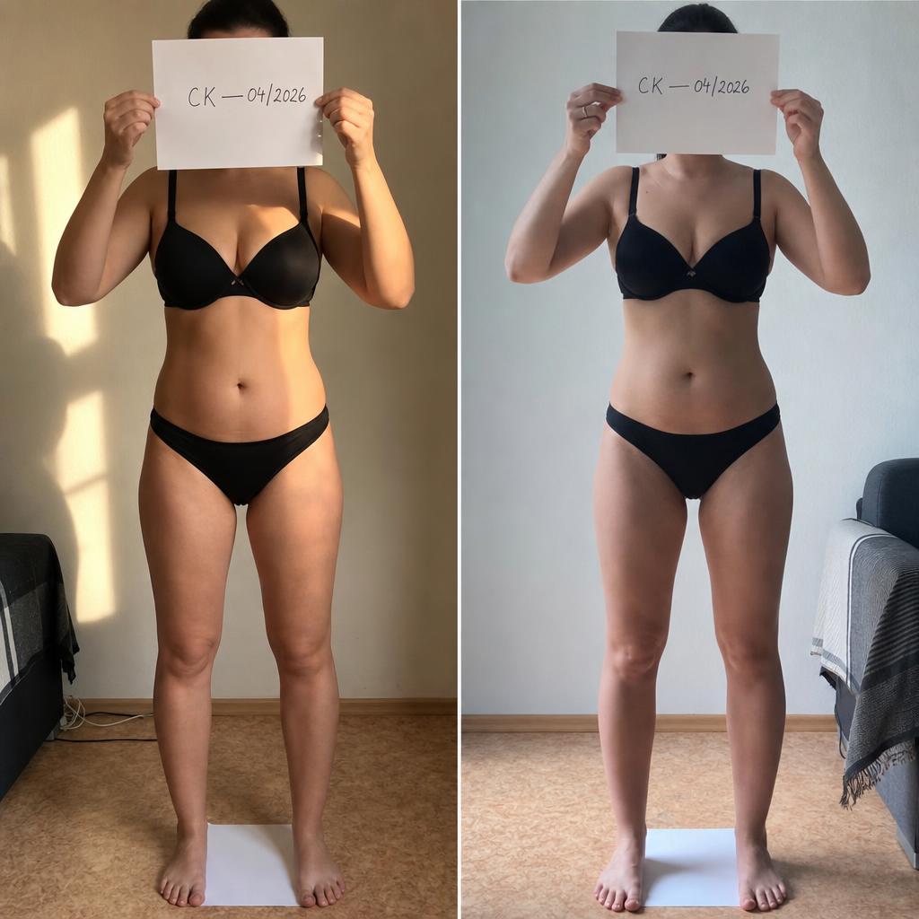 Transformation Marion — avant et après 28 jours du challenge CiaoKilo